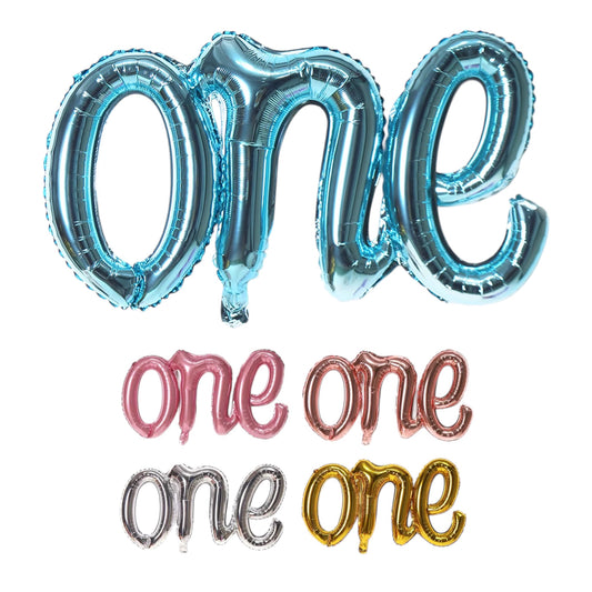 Ballon ONE 41 Pouces – Décoration Anniversaire 1 an