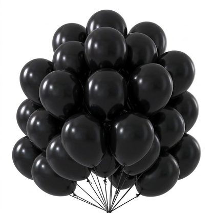 Pack Ballons Noir – Décoration Fête