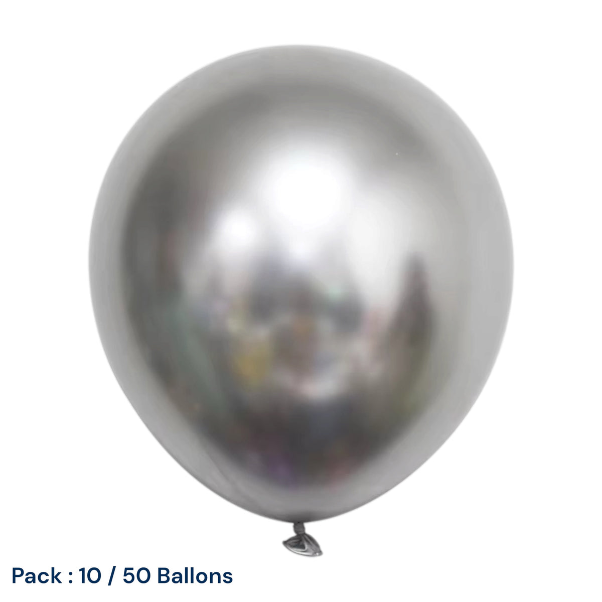 Pack Ballons Métallisé Argenté – Décoration Fête
