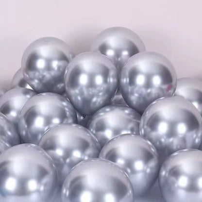 Pack Ballons Métallisé Argenté – Décoration Fête