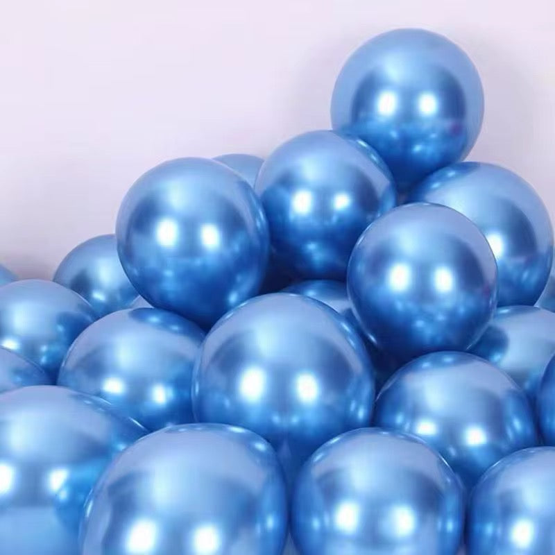 Pack Ballons Métallisé Bleu – Décoration Fête