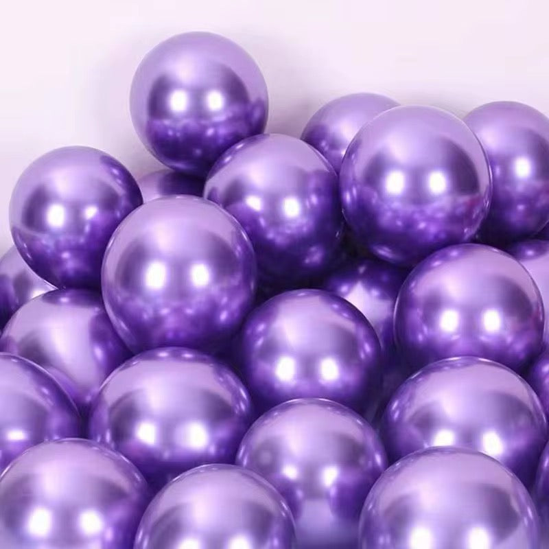 Pack Ballons Métallisé Violet – Décoration Fête