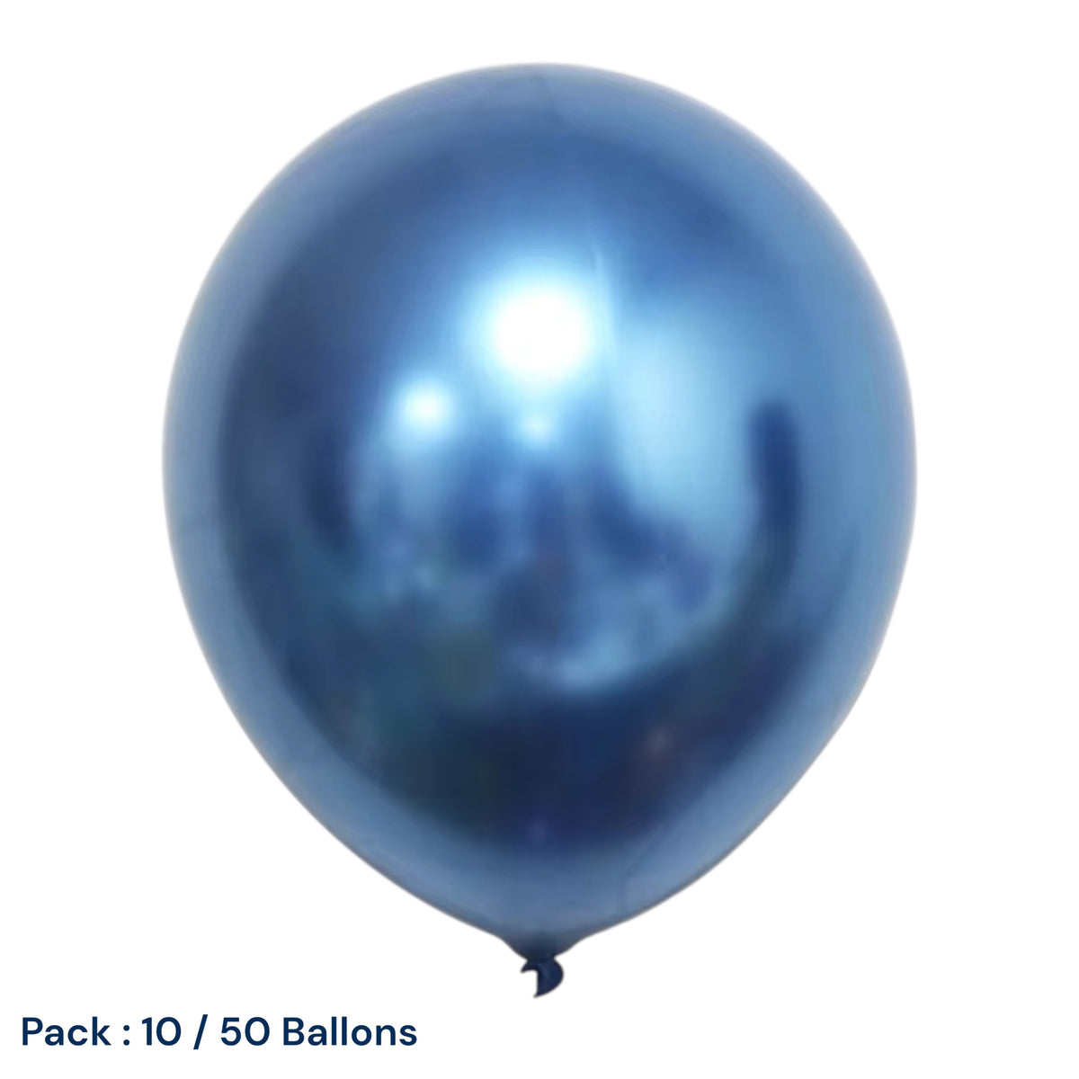 Pack Ballons Métallisé Bleu – Décoration Fête