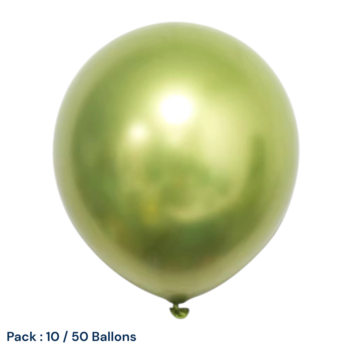 Pack Ballons Métallisé Vert Clair – Décoration Fête