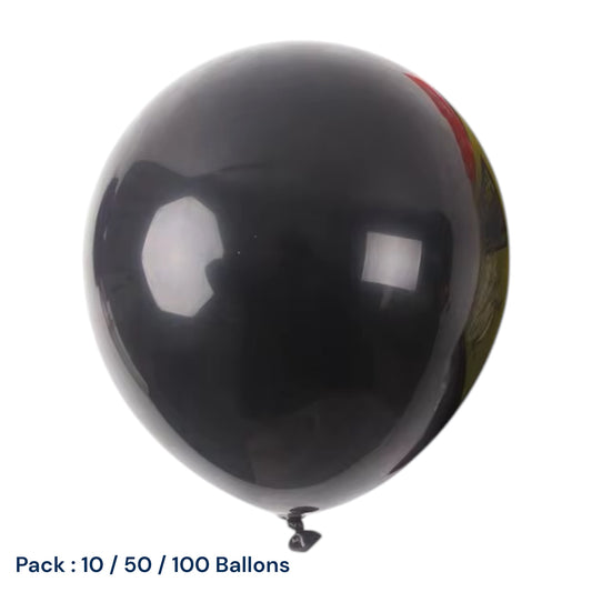 Pack Ballons Noir – Décoration Fête