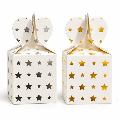 Lot de 6 Boîtes à Bonbons Étoilées pour Fête et Anniversaire