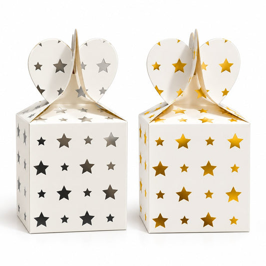Lot de 6 Boîtes à Bonbons Étoilées pour Fête et Anniversaire