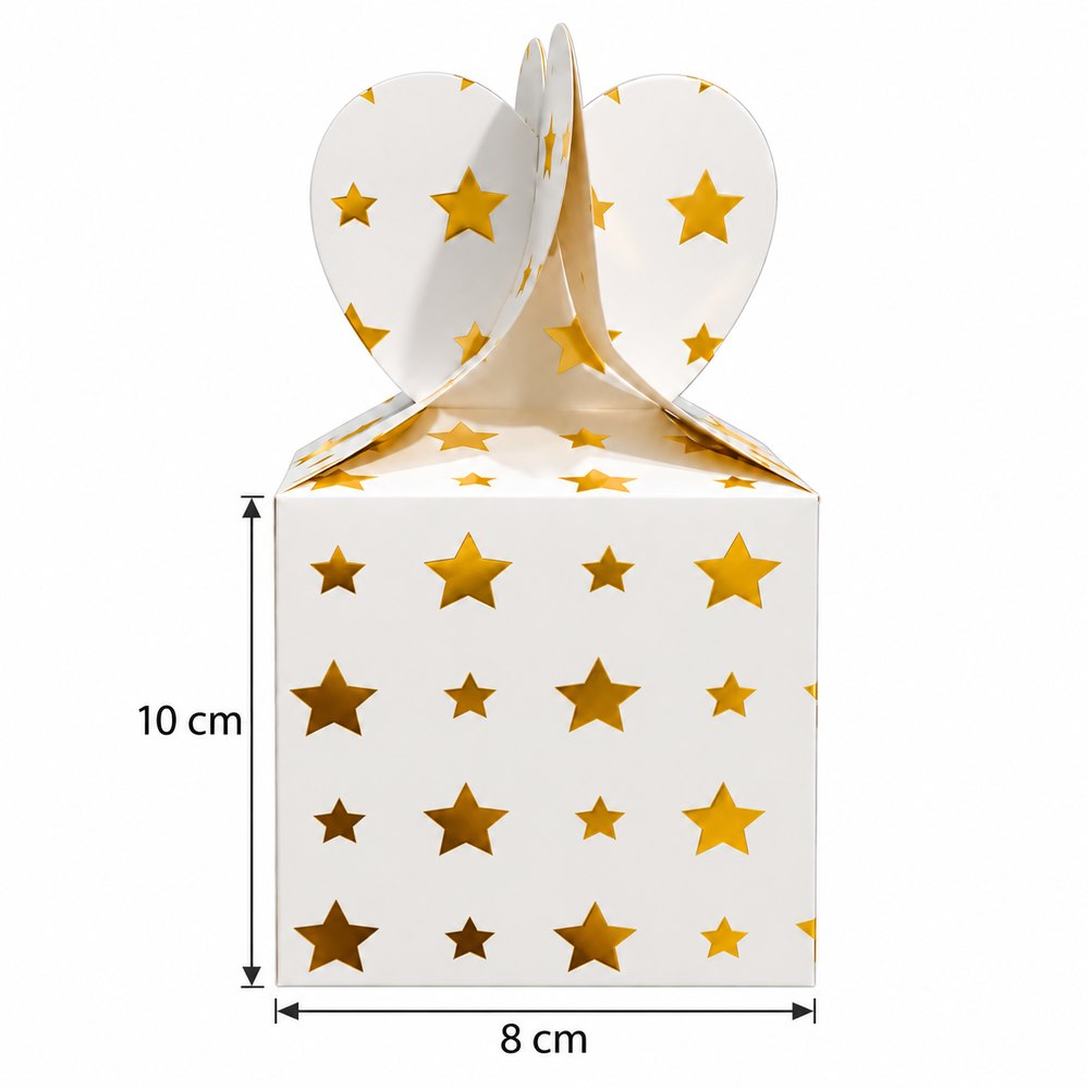 Lot de 6 Boîtes à Bonbons Étoilées pour Fête et Anniversaire